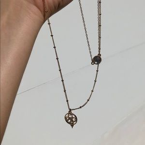 Gold two piece necklace